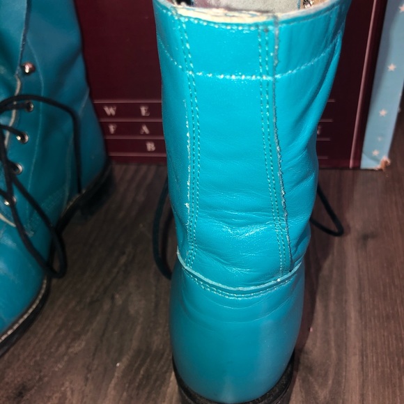 MISS RODEO USA By Acme turquoise boots with belt! - Picture 7 of 16